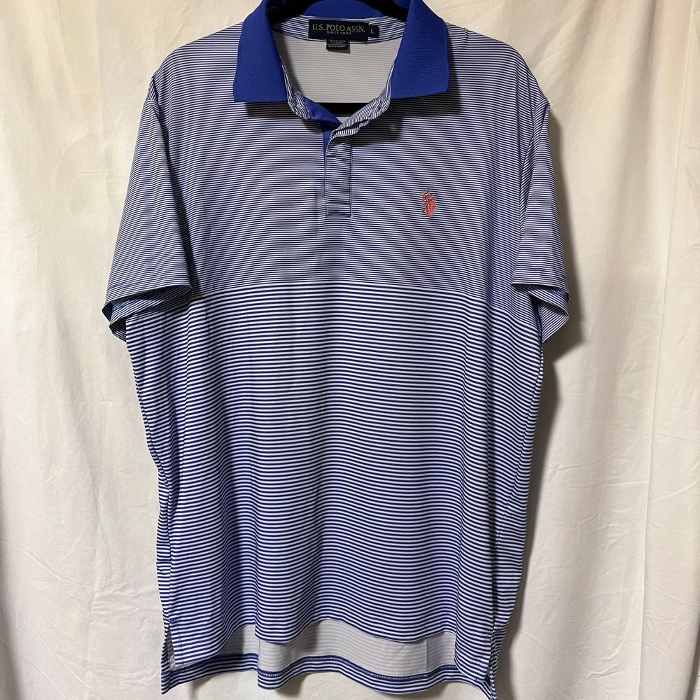 US Polo Assn. Men’s Golf Shirt Size‎ Large EUC